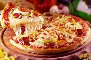 Pizza de Lombinho com Bacon